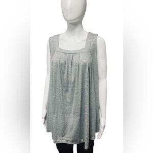 Unbranded Womens Gray Tank Top Square Neckline NWOT Size 3XL